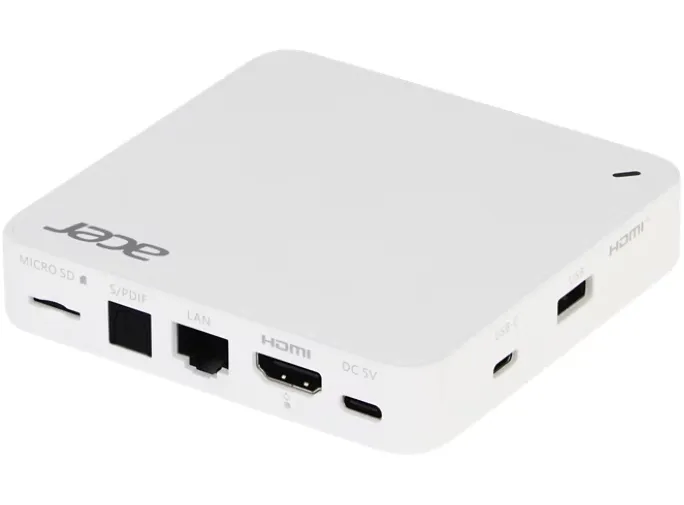 Acer AiTV 4K UHD Google Streaming Device 2GB 16/32-bit DDR4 LPDDR4 RAM; 32GB Storage