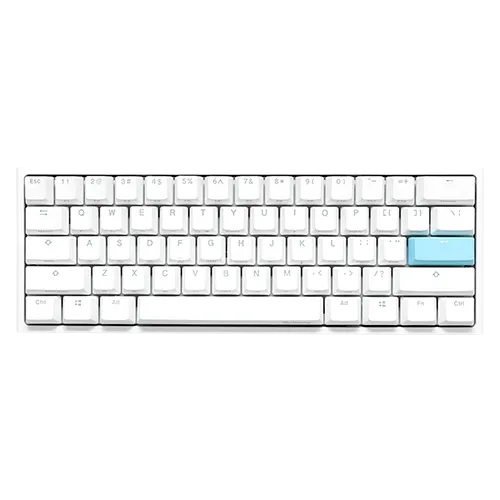 Ducky Keyboard One 2 Pro 60% -White- Cherry Silent Red. 