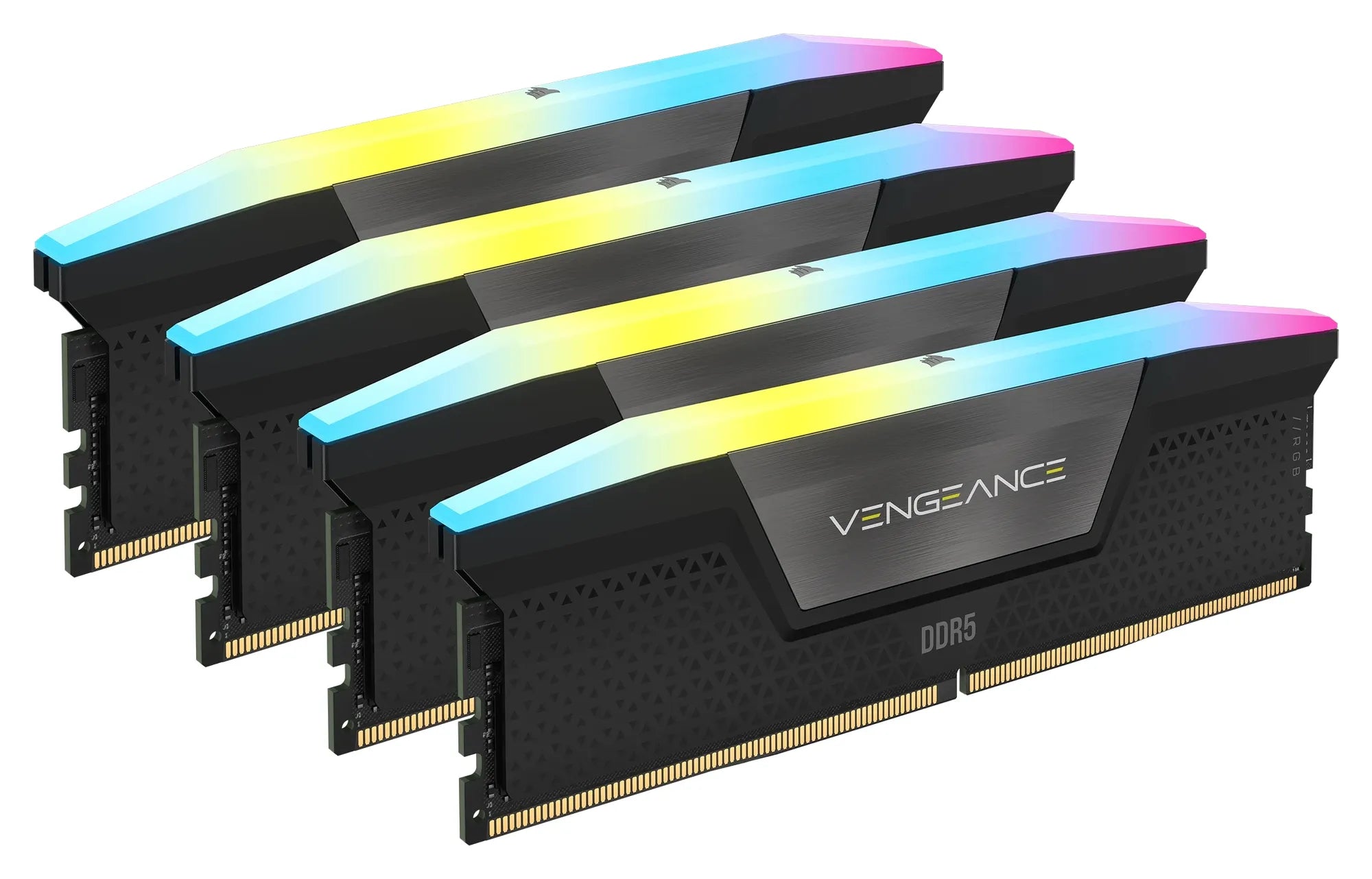 Corsair Vengeance RGB CMH128GX5M4B5600C40, 128 GB, 4 x 32 GB, DDR5, 5600 MHz, 288-pin DIMM