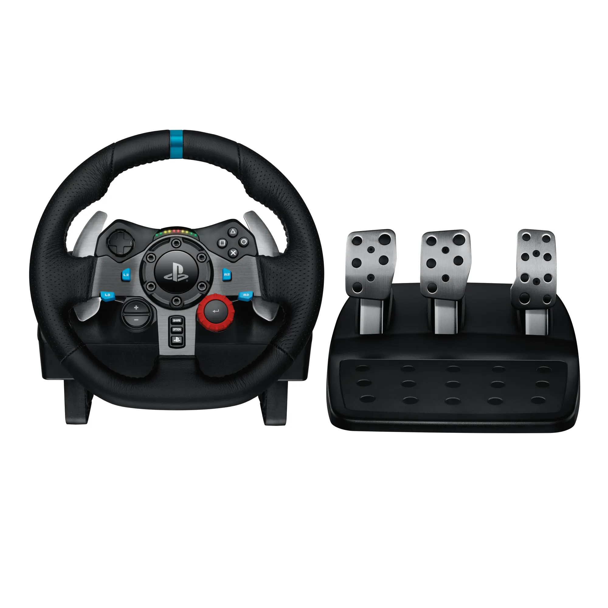 Logitech G G29 Driving Force Racing Wheel for PlayStation 5 and PlayStation 4, Steering wheel + Pedals, PC, PlayStation 4, PlayStation 5, Playstation 3, D-pad, Analogue, Wired, USB 2.0