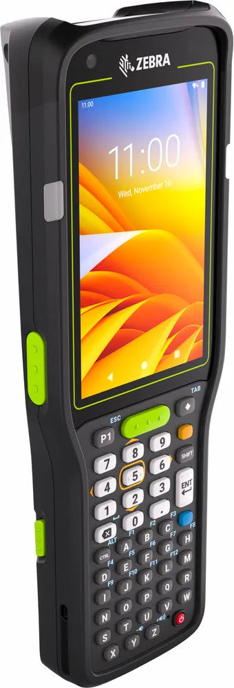 Zebra MC34; LAN; WIFI 6E; Gun; Bluetooth; NFC; 4.0'' Display; Vibrator; Android GMS; SE58 Imager; 5MP FF + 13MP RF Camera; 6GB R