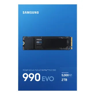 Samsung 990 EVO, 2 TB, M.2, 5000 MB/s