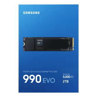 Samsung 990 EVO, 2 TB, M.2, 5000 MB/s