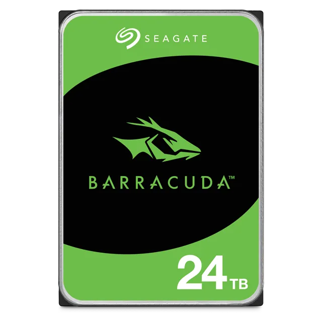 Seagate Barracuda Desktop 24TB HDD, 24 TB, 7200 RPM, 512 MB, 3.5", Serial ATA