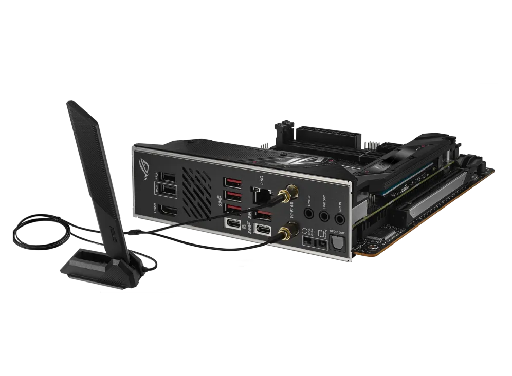 ASUS ROG STRIX B650E-I GAMING WIFI, AMD, Socket AM5, AMD Ryzen™ 7, Socket AM5, DDR5-SDRAM, 64 GB