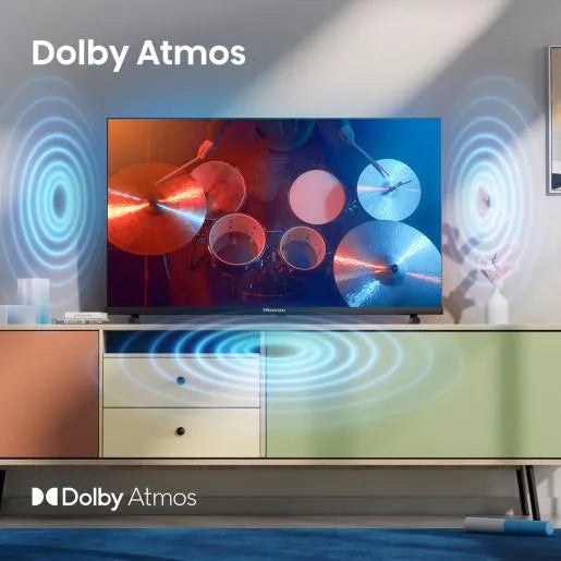 Hisense 40A5Q, 101.6 cm (40"), 1920 x 1080 pixels, QLED, Smart TV, Wi-Fi, Black