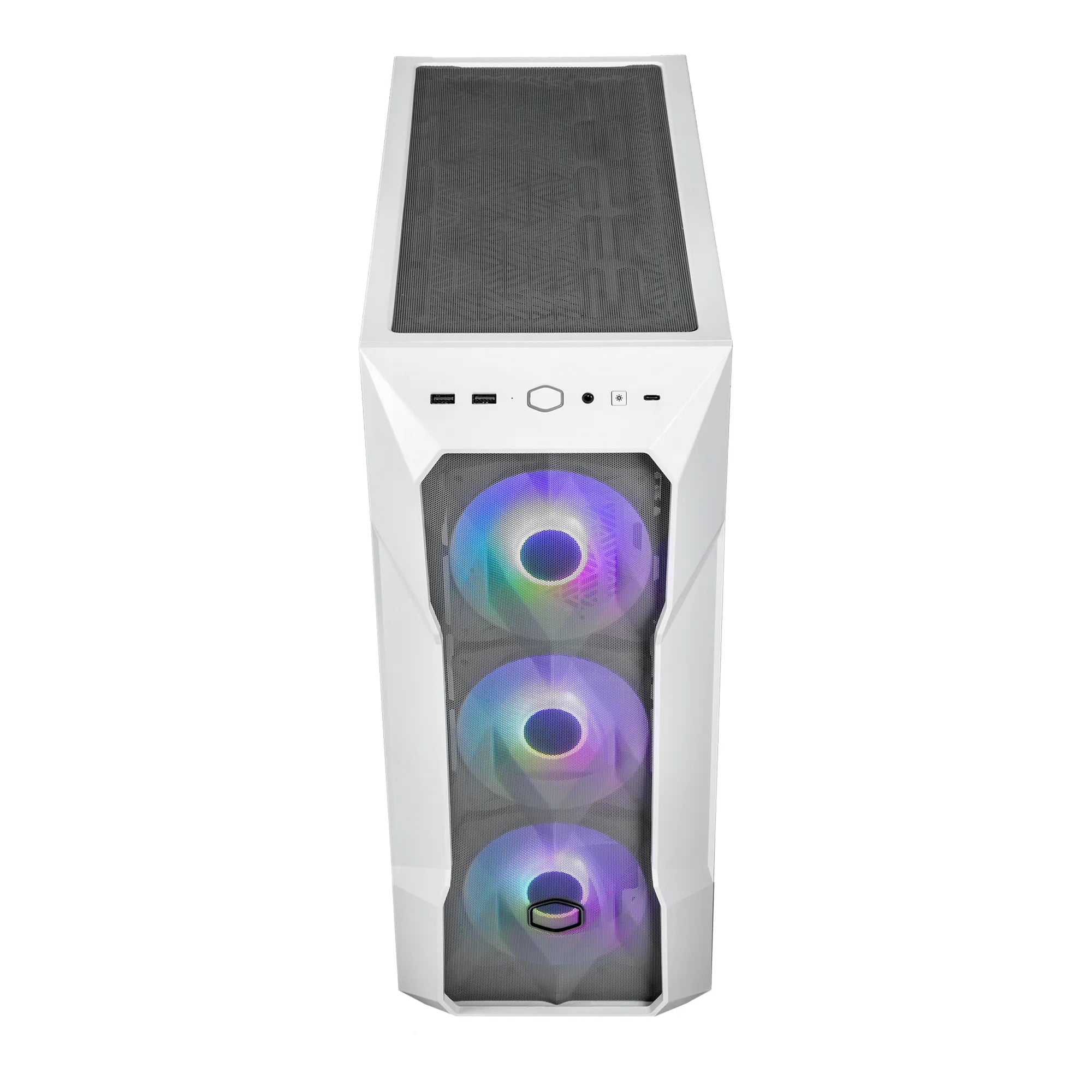 Cooler Master MasterBox TD500 Mesh V2, Midi Tower, PC, White, ATX, micro ATX, SSI CEB, Mini-ITX, EATX, Mesh, Tempered glass, Plastic, Steel, Multi