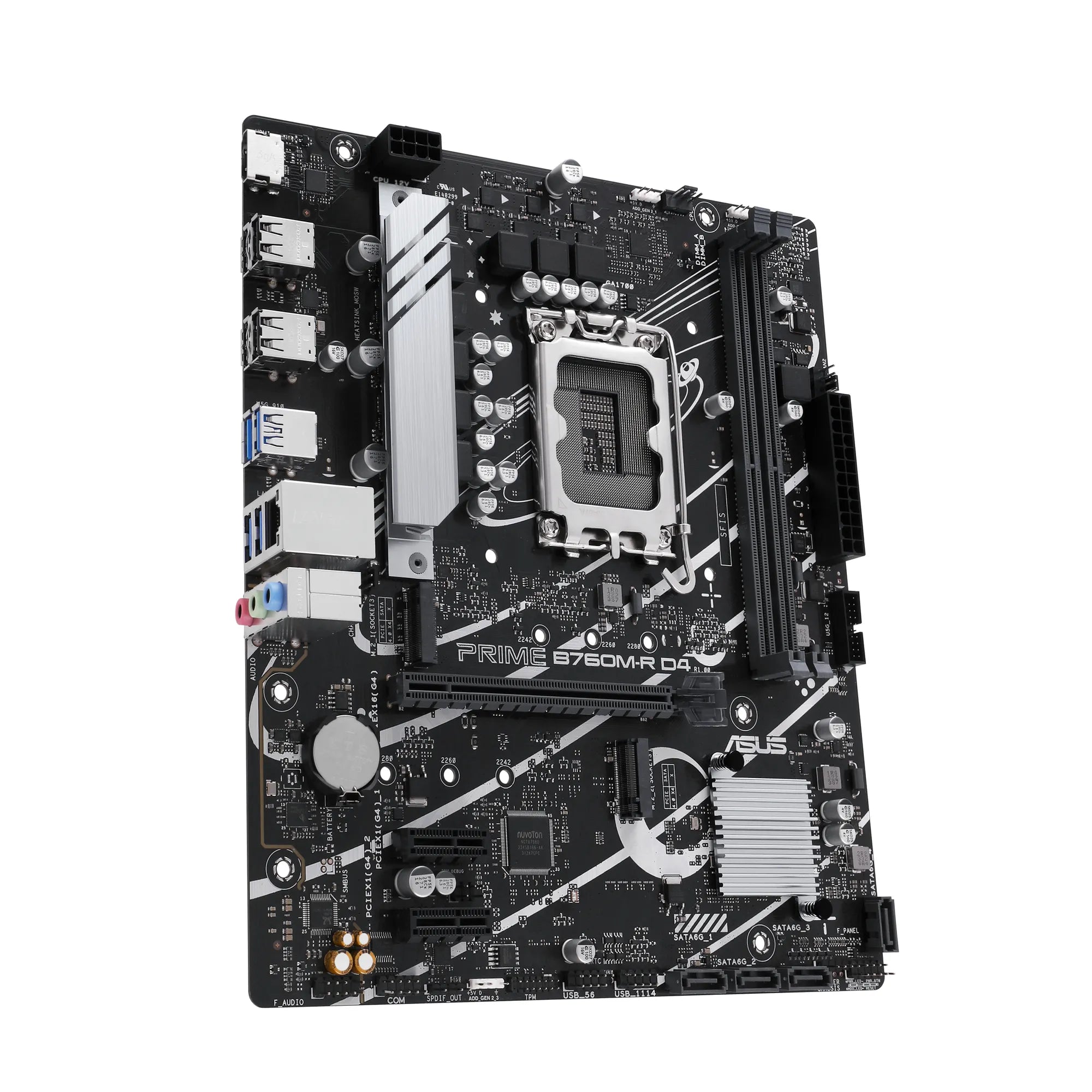 ASUS PRIME B760M-R D4, Intel, LGA 1700, Intel Core i9 14th Gen, Intel Core i3 12th Gen, Intel Core i3 13th Gen, Intel Core i5 12th Gen,..., LGA 1700, DDR4-SDRAM, 64 GB