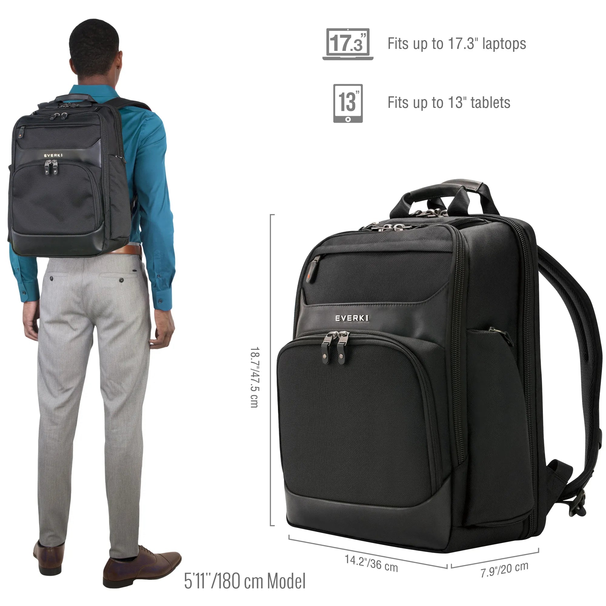 EVERKI ONYX 17.3'' BACKPACK