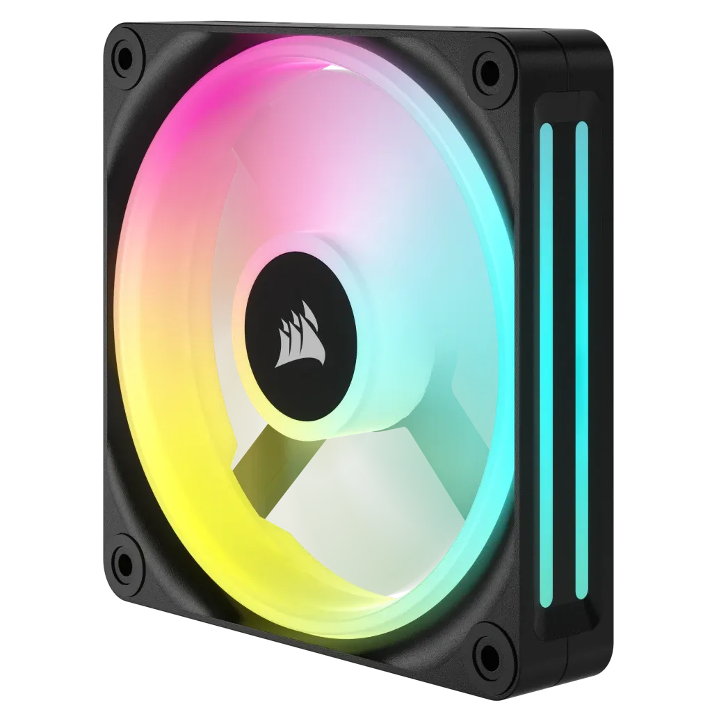 Corsair CO-9051001-WW, Fan, 12 cm, 480 RPM, 2400 RPM, 63.1 cfm, Black, White