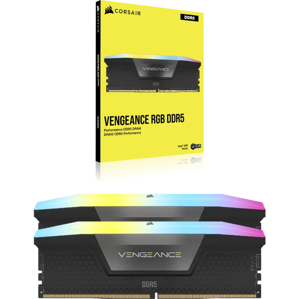 Corsair Vengeance RGB CMH48GX5M2B7200C36, 48 GB, 2 x 24 GB, DDR5, 7200 MHz, 288-pin DIMM