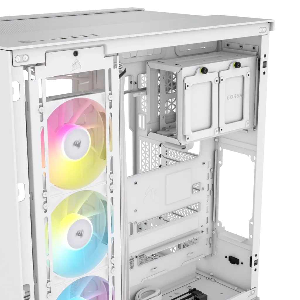 Corsair iCUE LINK 6500X RGB, Midi Tower, PC, White, ATX, 120,140,240,280,360 mm, 2.5,3.5"