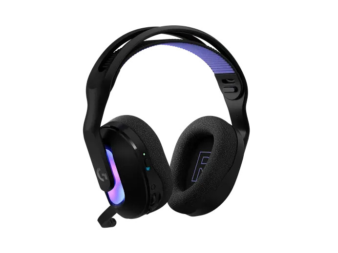 Wireless Gaming Headset with LIGHTSYNC RGB |  2.4GHZ Detachable Mic - White|USB-A LIGHTSPEED Wireless Receiver |  Wired USB-A US