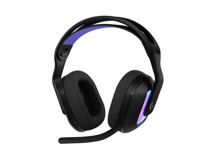 Wireless Gaming Headset with LIGHTSYNC RGB |  2.4GHZ Detachable Mic - White|USB-A LIGHTSPEED Wireless Receiver |  Wired USB-A US