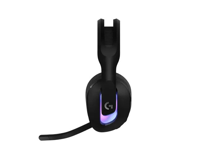 Wireless Gaming Headset with LIGHTSYNC RGB |  2.4GHZ Detachable Mic - White|USB-A LIGHTSPEED Wireless Receiver |  Wired USB-A US