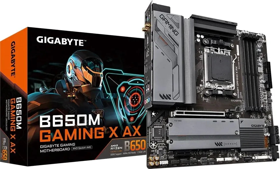 GIGABYTE AMD B650 Gaming Chipset for AMD AM5; 4x DDR5; 3x M2; HDMI/DP; ATX; WiFi. 