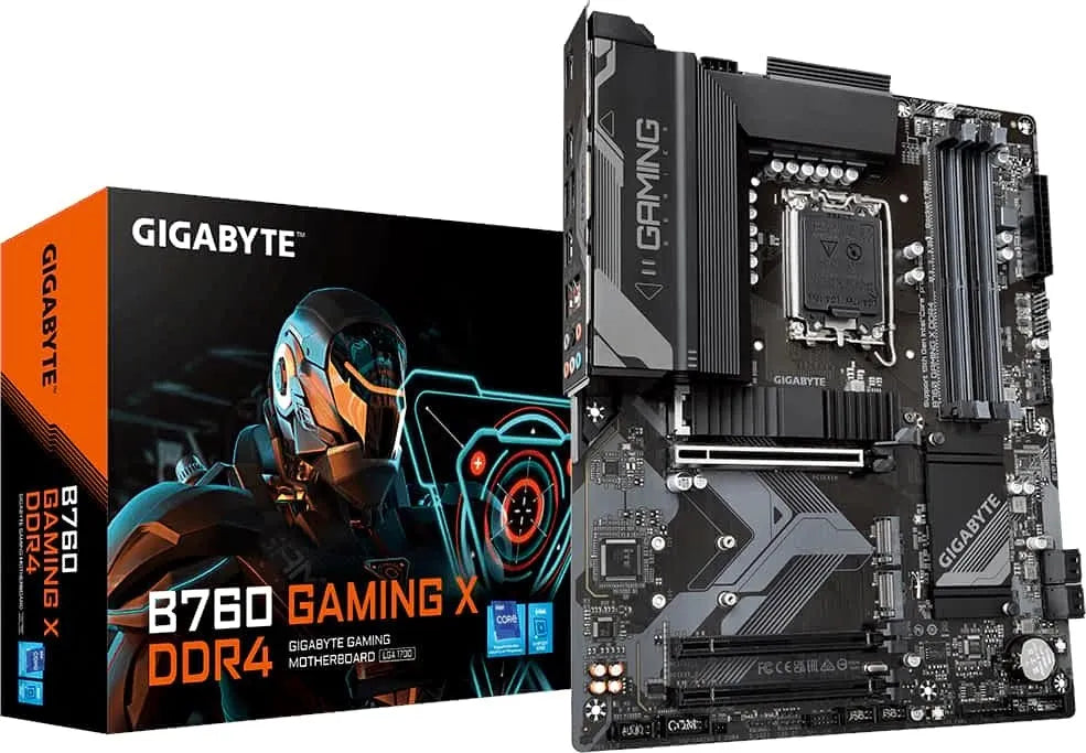 GIGABYTE Intel® B760 Chipset for 12th/13th Gen LGA 1700; 4x