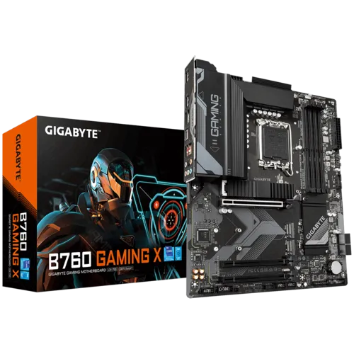 GIGABYTE Intel® B760 Chipset for 12th/13th Gen LGA 1700; 4x DDR5; 3x M2; HDMI/DP; ATX. 