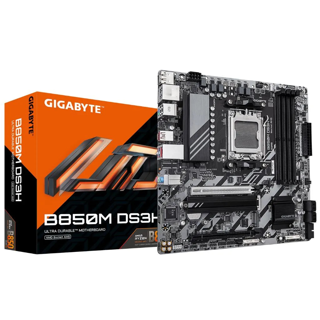 GIGABYTE AMD B850 Gaming Chipset for AMD AM5; 4x Dual DDR5; 2x M2; 1x HDMI 2x DP. . 