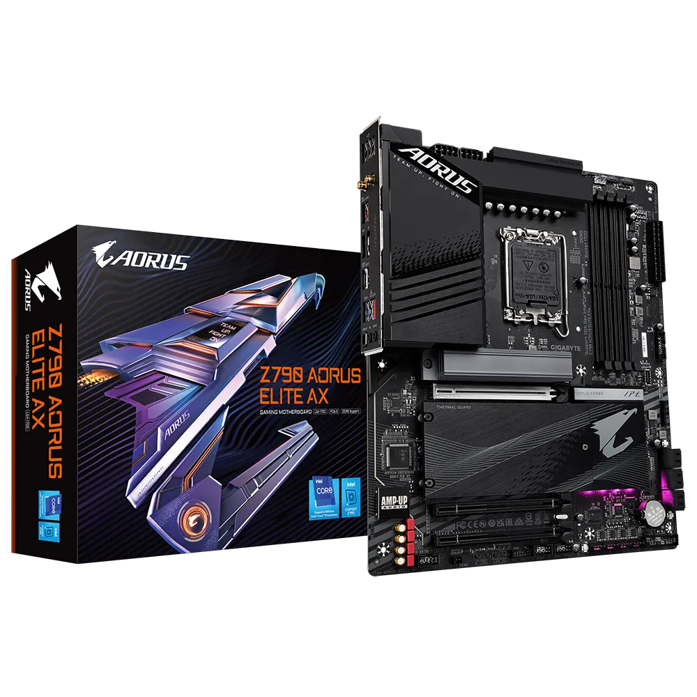 GIGABYTE Intel® Z790 Chipset for 12th/13th Gen LGA 1700; 4x