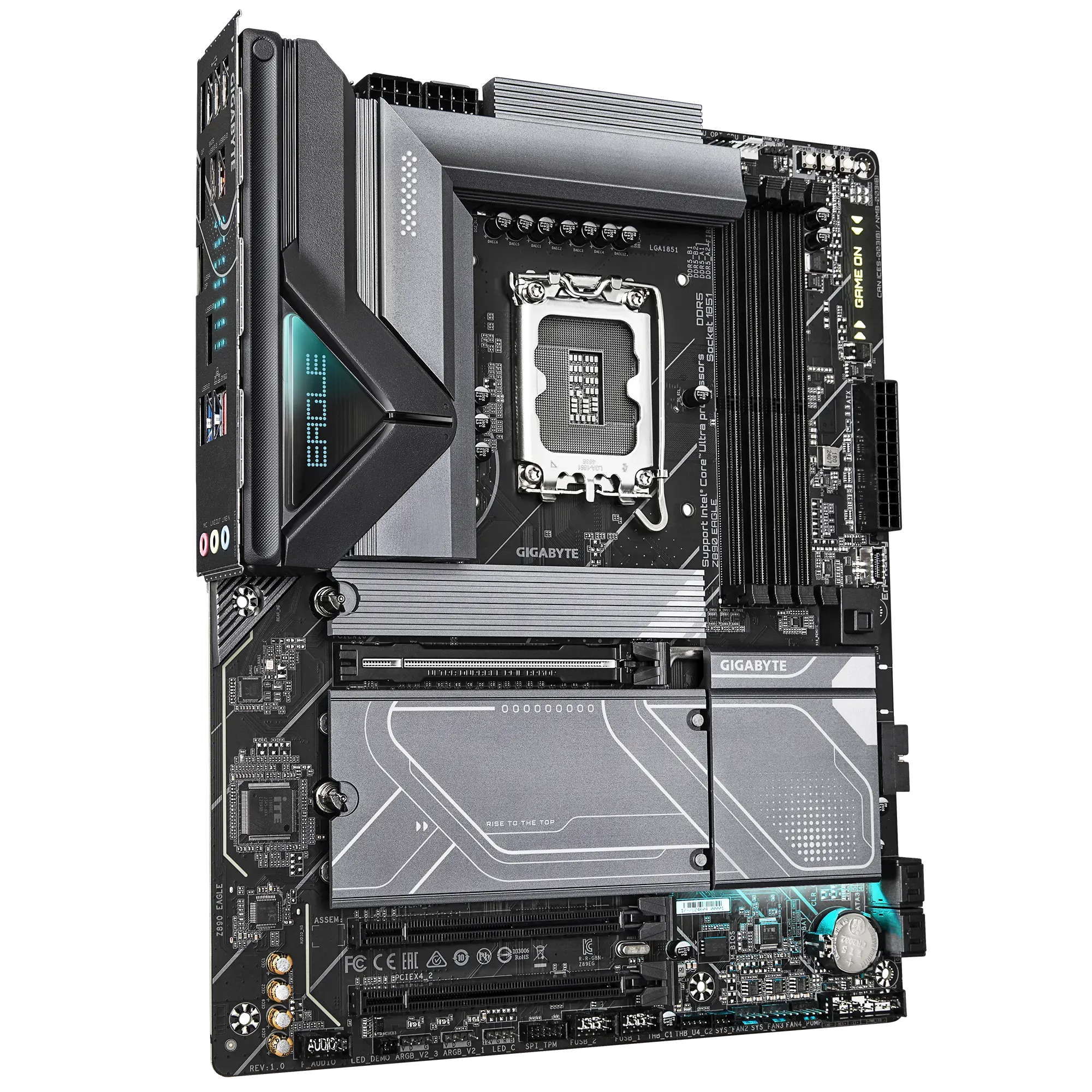 GIGABYTE Intel® Z890 Chipset for LGA 1851; 4x DDR5; 4x M2; USB4® USB Type-C®/DP; ATX. 