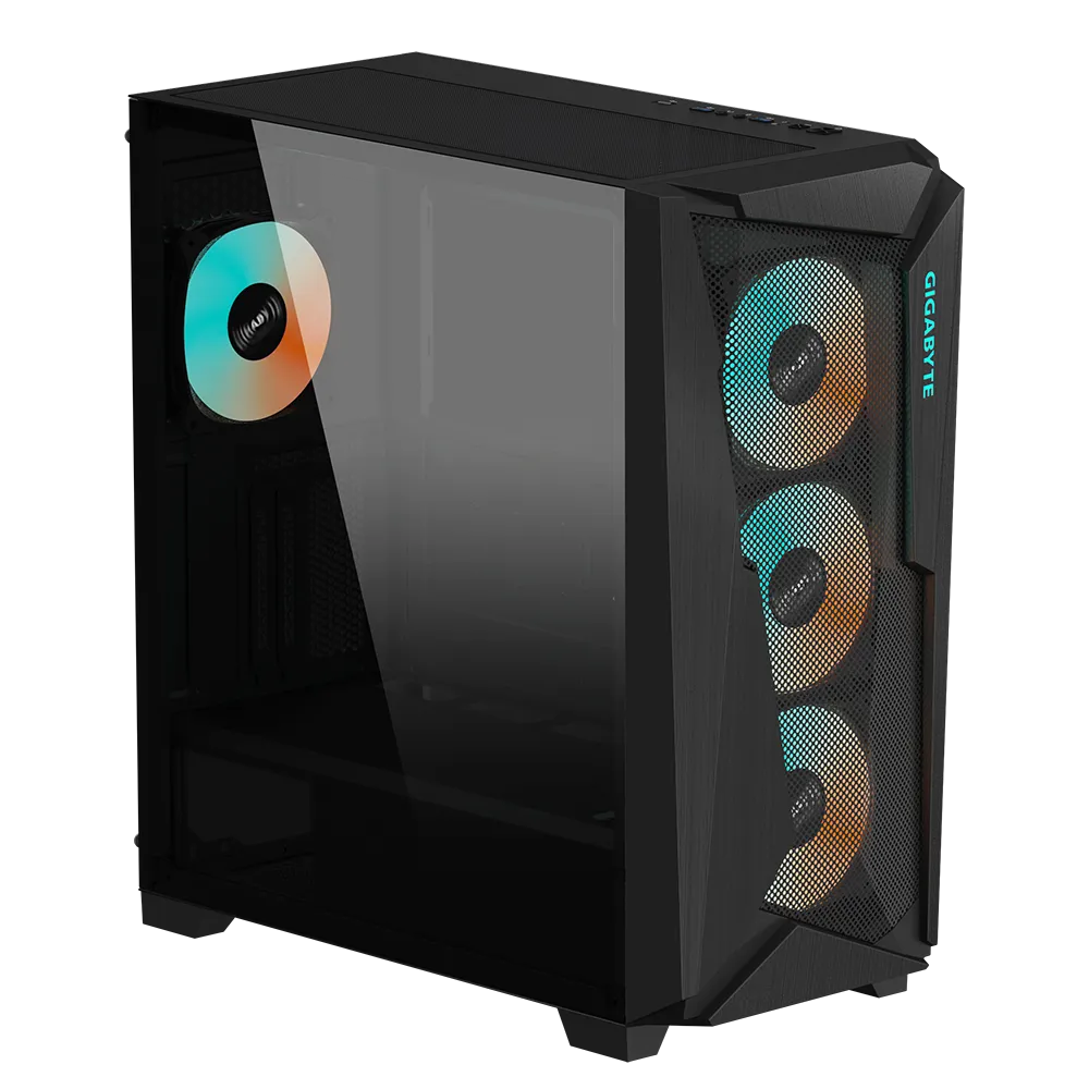 Gigabyte C301 Glass ATX Chassis; 2x 3.5'' | 2x 2.5'' Drive Bays; 360mm Radiator compatible; 4x 120mm fan incl; White