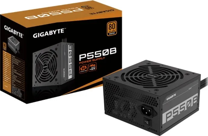 Gigabyte P550B, 550 W, 100 - 240 V, 50/60 Hz, 8 - 4 A, Active, 108 W