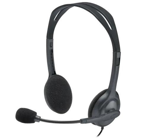 Logitech H110 Stereo Headset, Wired, Office/Call center, 20 - 20000 Hz, 74 g, Headset, Grey
