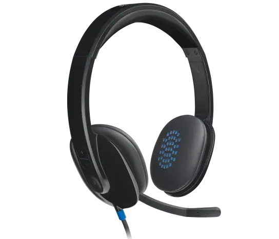Logitech H540 USB Computer Headset, Wired, Office/Call center, 20 - 20000 Hz, 120 g, Headset, Black