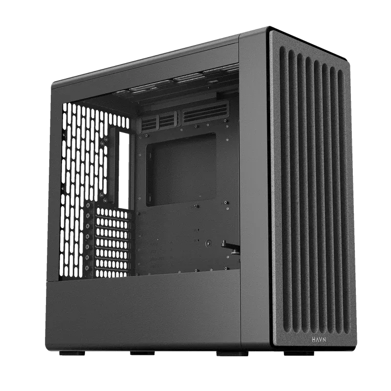 Aerocool HAVN BF 360 Black EATX case - Adjustable GPU Bracket - Supports up to 7 fans (0 incl) - 2x 3.5'' or 4x 2.5'' - 420mm Ra