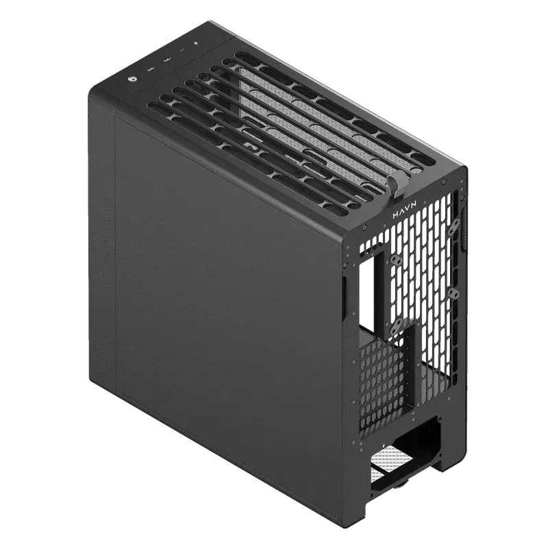 Aerocool HAVN BF 360 Black EATX case - Adjustable GPU Bracket - Supports up to 7 fans (0 incl) - 2x 3.5'' or 4x 2.5'' - 420mm Ra