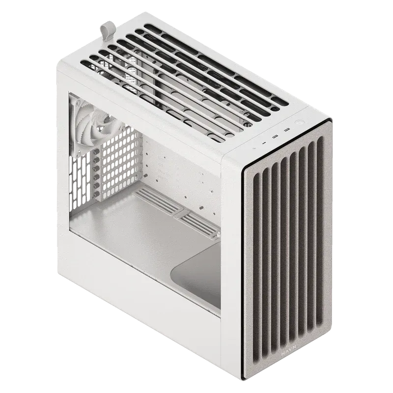 Aerocool HAVN BF 360 White EATX case - Adjustable GPU Bracket - Supports up to 7 fans (0 incl) - 2x 3.5'' or 4x 2.5'' - 420mm Ra