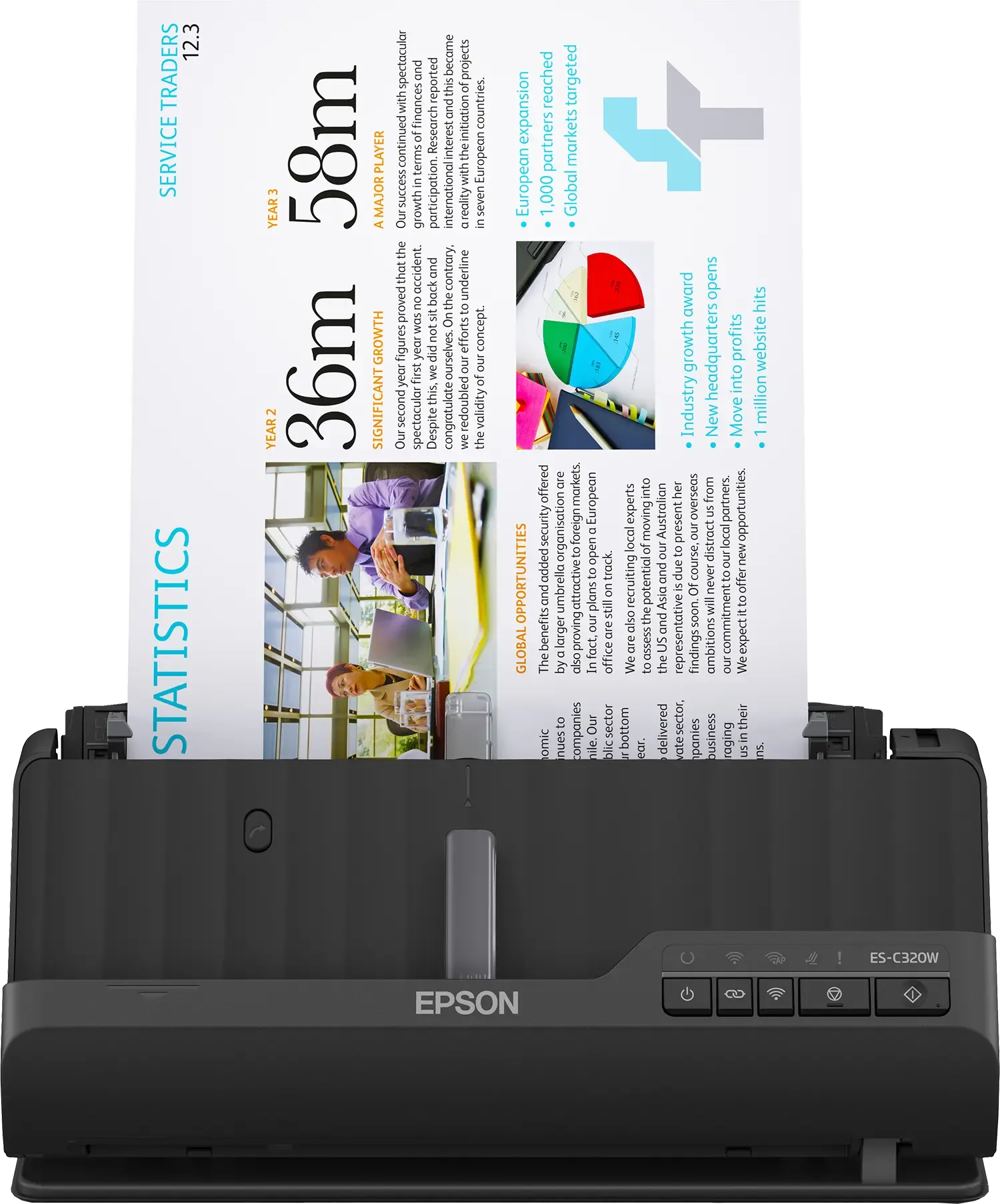 Epson ES-C320W A4 Compact Scanner