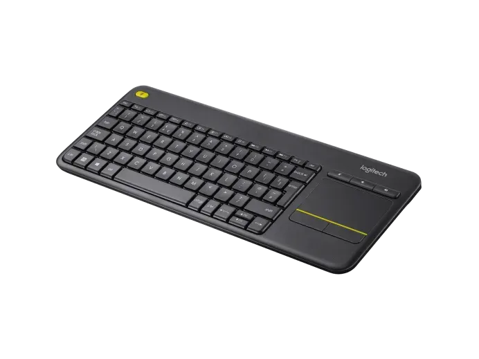 Logitech Wireless Touch Keyboard K400 Plus, Mini, Wireless, RF Wireless, QWERTY, Black