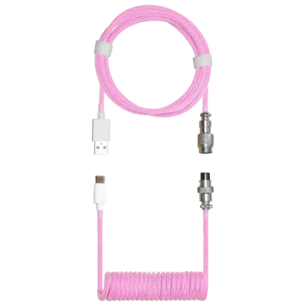 Cooler Master Coiled Cable; Double-Sleeved; Magenta; Type C