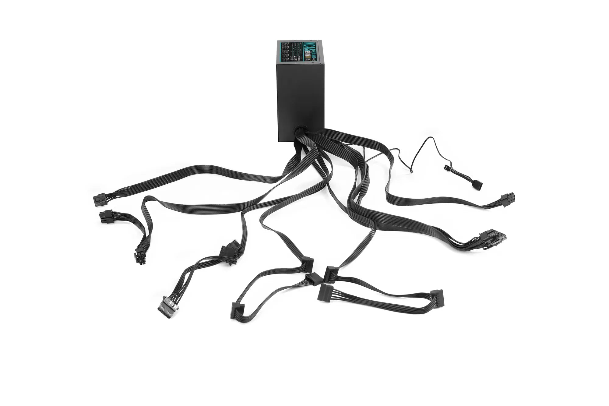 Aerocool KCAS PLUS Gold 650W RGB PSU - ATX 24 PIN; 2x 4+4PIN CPU; 6x SATA; 3x PATA; 2x PCIe 6+2PIN. 