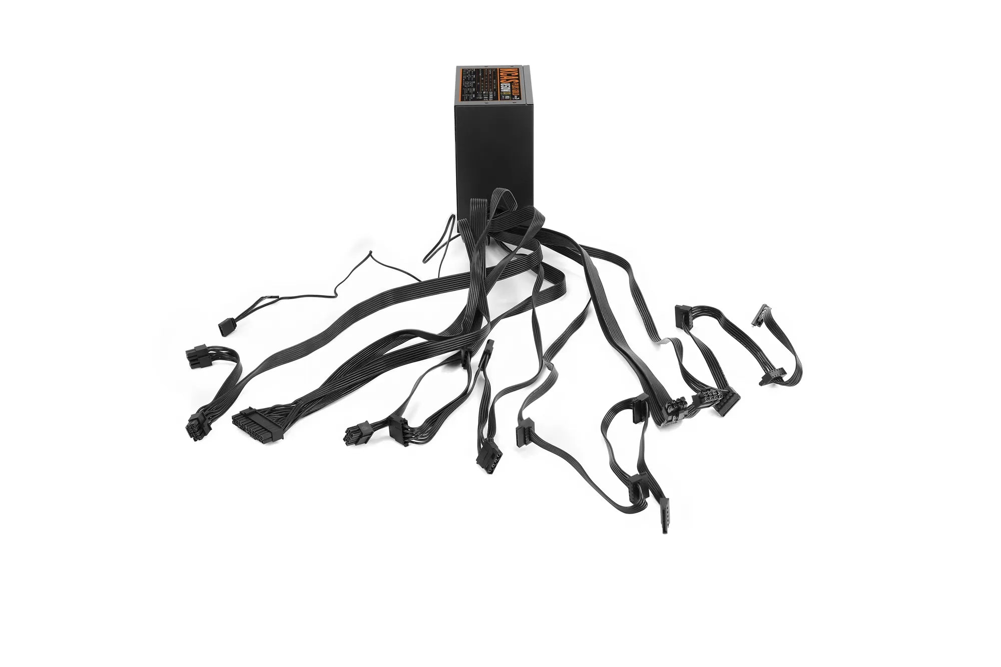 Aerocool KCAS PLUS Gold 850W RGB PSU - ATX 24 PIN; 2x 4+4PIN CPU; 8x SATA; 4x PATA; 3x PCIe 6+2PIN. 