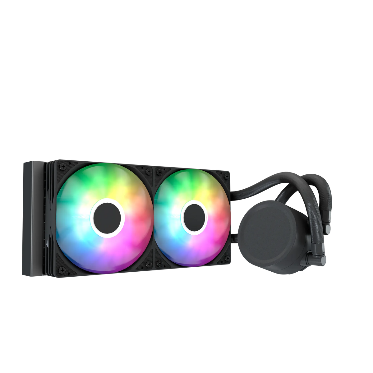 Aerocol Abyss L240 Black with digital display - 240mm ARGB Liquid Cooler - Intel LGA1851/LGA1700   - AMD AM4/AM5.