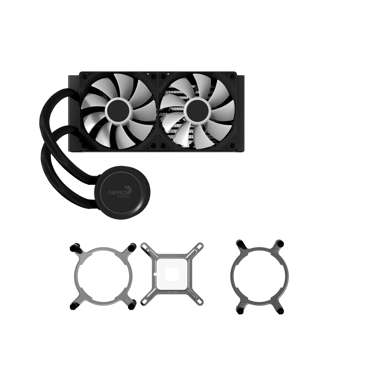 Aerocol Abyss L240 Black - 240mm ARGB Liquid Cooler - Intel LGA1851/LGA1700  - AMD AM4/AM5.
