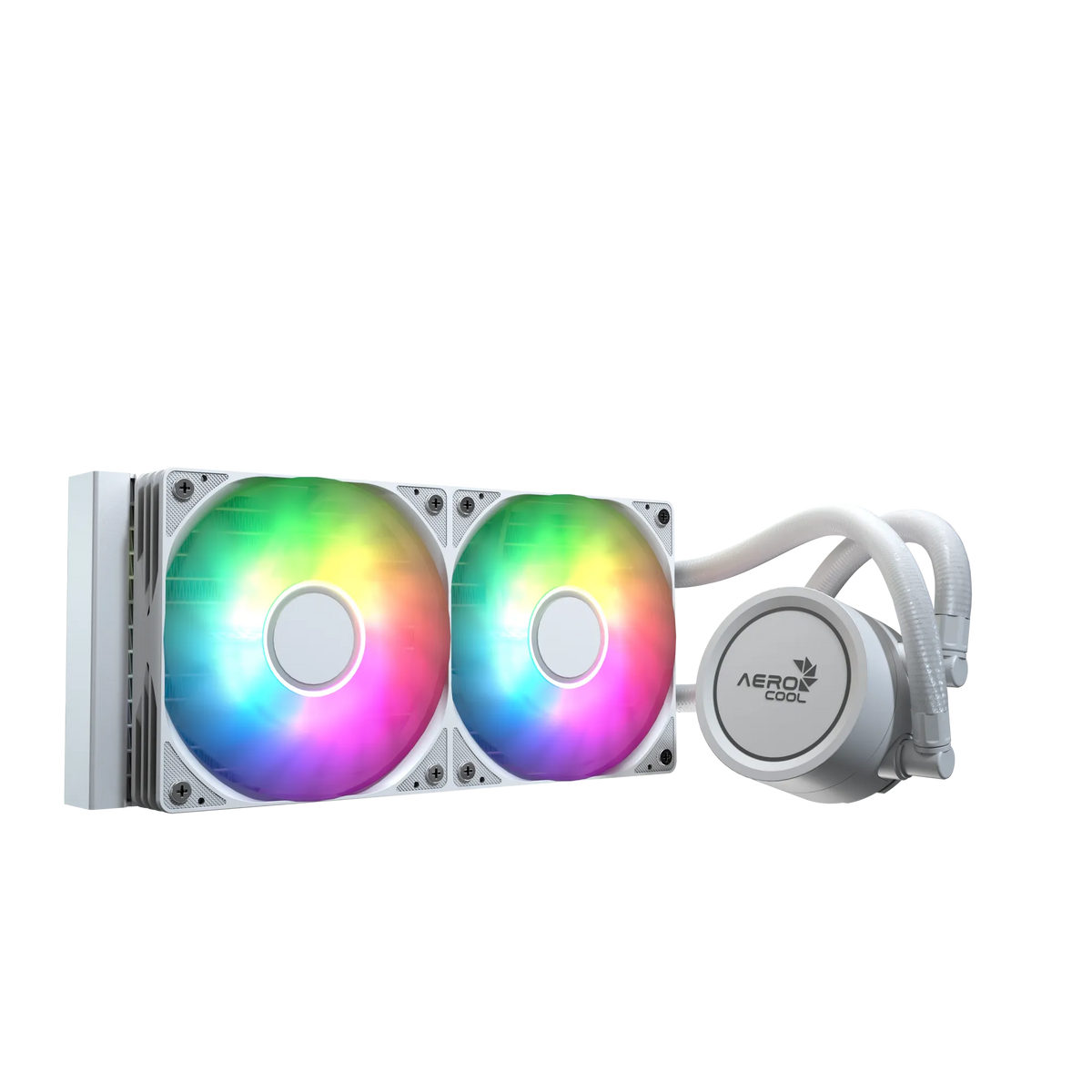Aerocol Abyss L240 White - 240mm ARGB Liquid Cooler - Intel LGA1851/LGA1700   - AMD AM4/AM5.