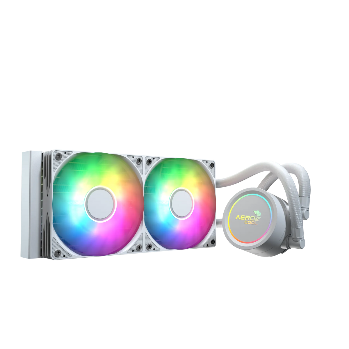 Aerocol Abyss L240 White - 240mm ARGB Liquid Cooler - Intel LGA1851/LGA1700   - AMD AM4/AM5.