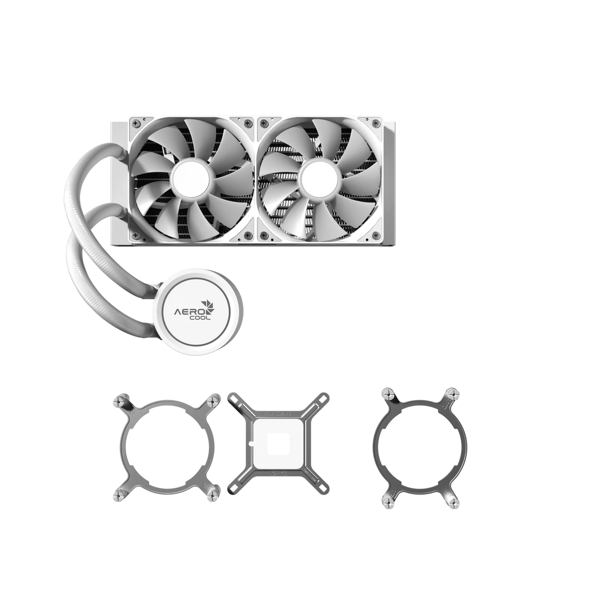 Aerocol Abyss L240 White - 240mm ARGB Liquid Cooler - Intel LGA1851/LGA1700   - AMD AM4/AM5.