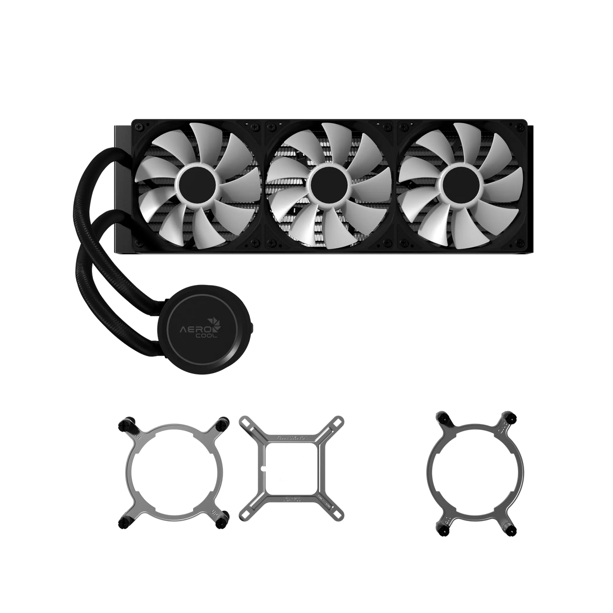 Aerocol Abyss L360 Black - 360mm ARGB Liquid Cooler - Intel LGA1851/LGA1700   - AMD AM4/AM5.