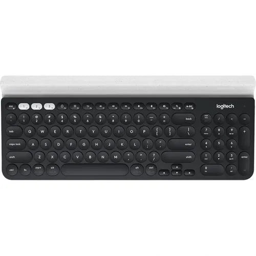 Logitech K780, Standard, Wireless, RF Wireless + Bluetooth, QWERTY, Black,White