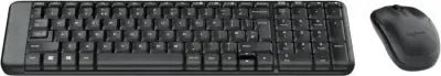 Logitech Wireless Combo MK220, Mini, Wireless, RF Wireless, QWERTY, Black, Mouse included