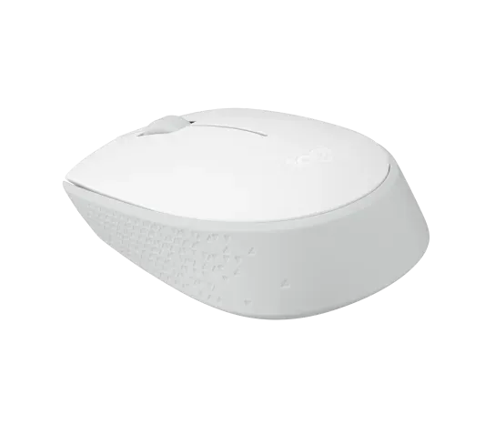 Logitech M171, Ambidextrous, Optical, RF Wireless, White