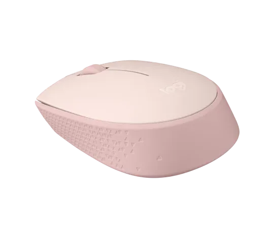 Logitech M171, Ambidextrous, Optical, RF Wireless, Pink