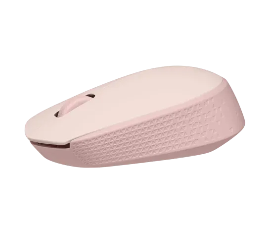 Logitech M171, Ambidextrous, Optical, RF Wireless, Pink