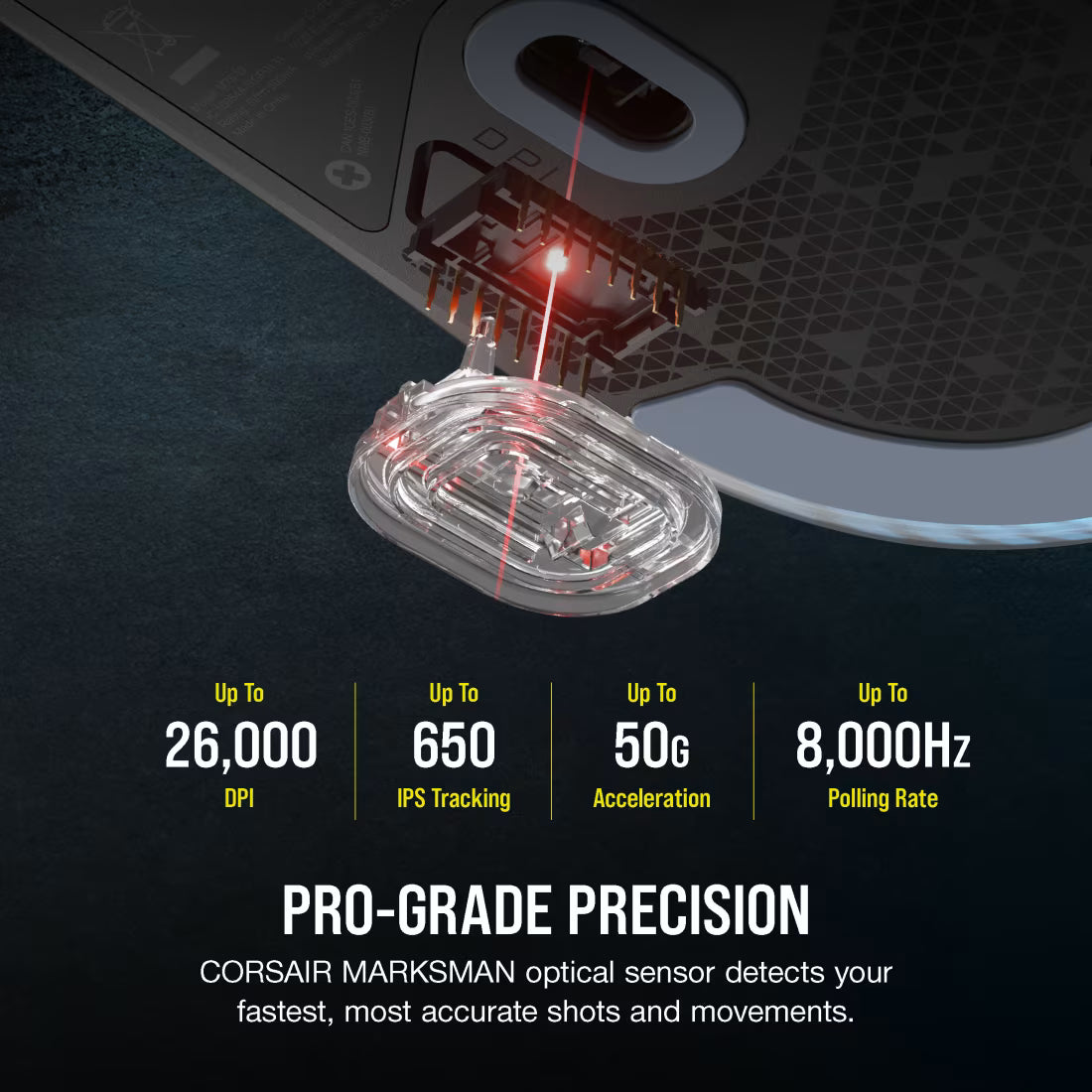 Corsair M75 Lightweight RGB Gaming Mouse; Black; 26000 DPI.