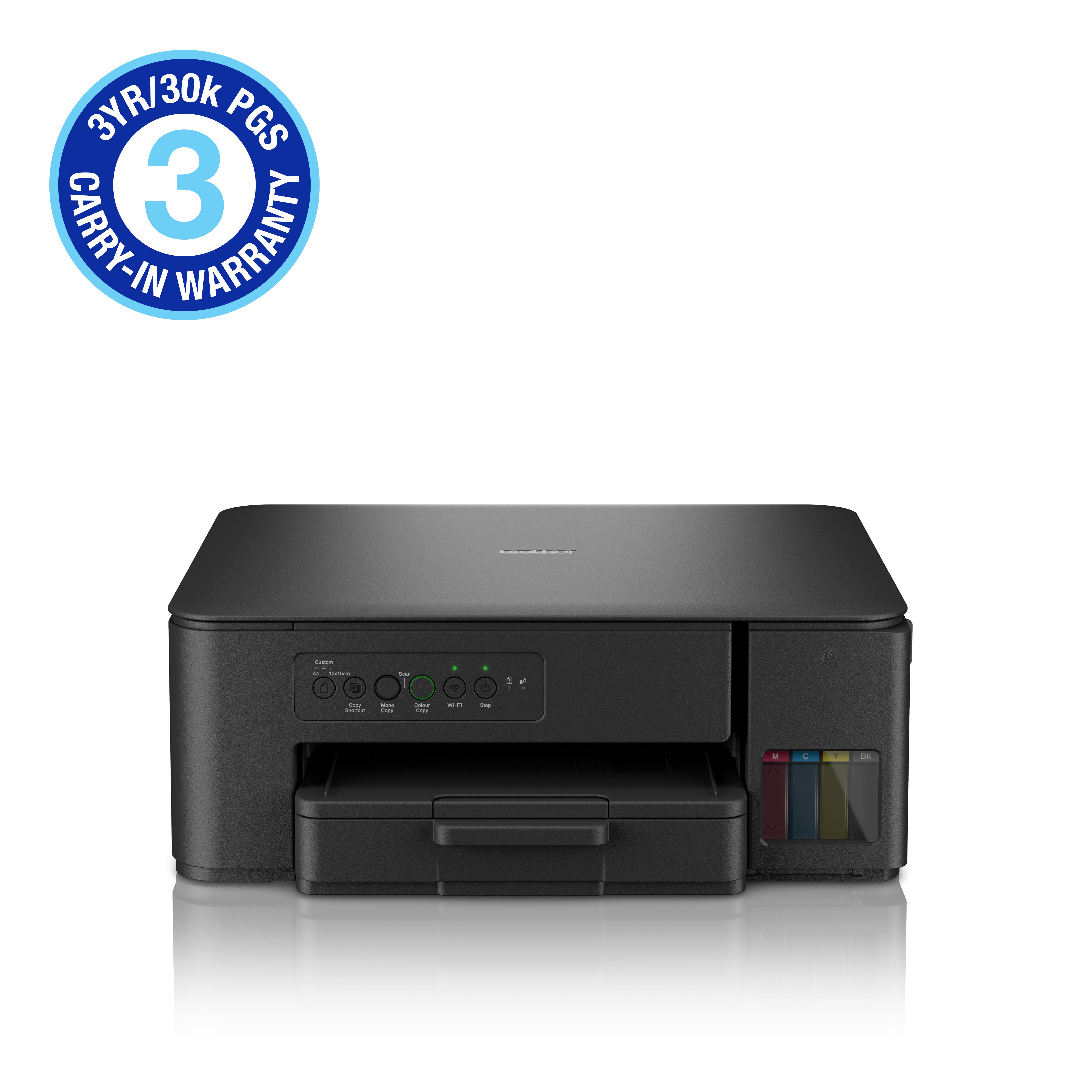 Brother DCP-T430W 3-in-1 Ink Tank Printer (3YR / 30 000 Page Carry In Warranty)